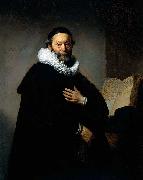 REMBRANDT Harmenszoon van Rijn, Portrait of Johannes Wtenbogaert,
